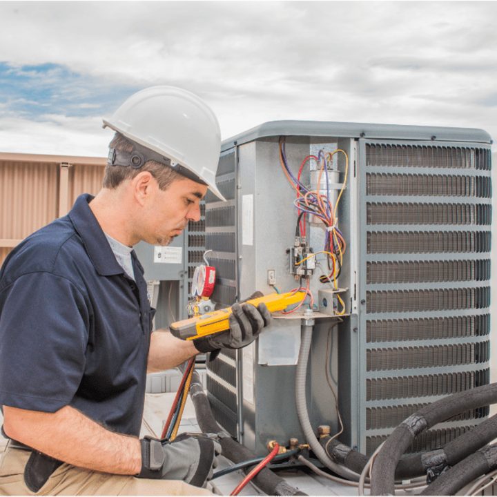 Hamilton Duct Cleaning certified duct cleaning technician on a service call in Hamilton, Ontario